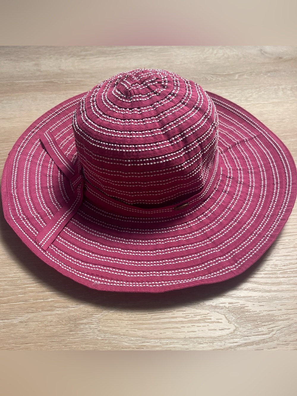 SCALA Pink Summer Floppy Sun Hat Outdoors Hiking Beach Fishing Travel Gardening